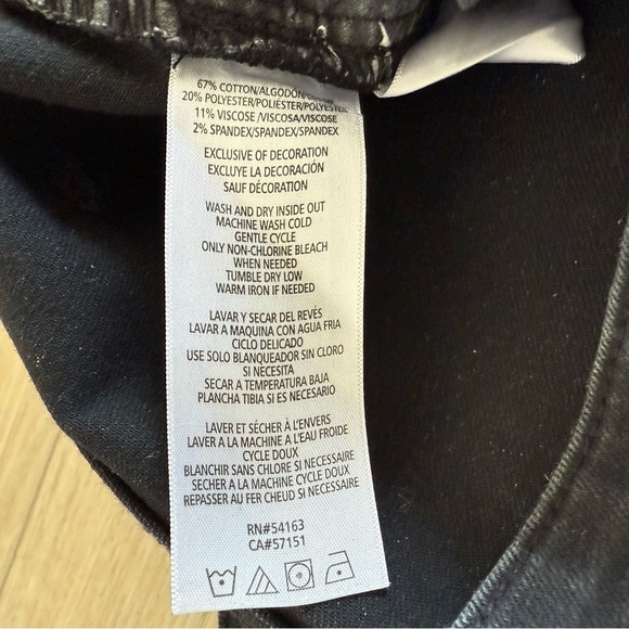 Calvin Klein High Rise‎ Demi Boot Black Stretch Jeans Women’s 30 EUC - Picture 6 of 10